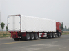 3 Axle Curtain Van Semi trailer Cargo Transport Box Body Truck Trailer