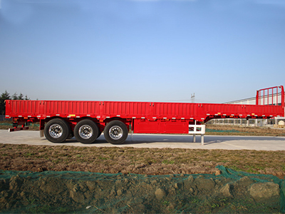 Popular Sale China 35 Ton 3 Axle Sidewall Tractor Cargo Truck Semi Trailer