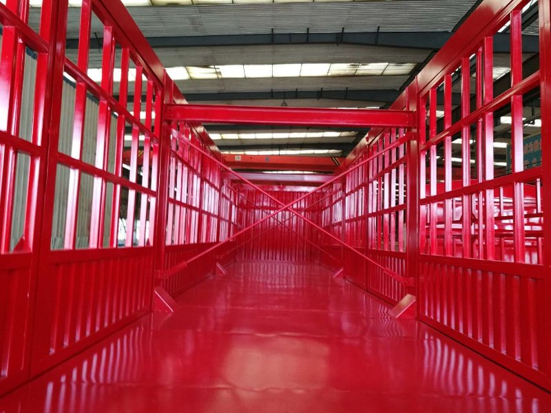3 Axle 33 Ton High Strength Steel Stake Truck Semi Trailer with Side Wall