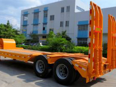 2 Axle 35 Ton Low Bed Truck Semi Trailer