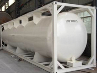 Carbon Steel 20FT Corrusive Chemical Liquid Tank Container for Semi-Trailer