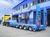 Low Prices 120ton 4axles Flatbed Low Bed Truck Semi Trailer in China