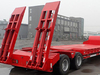 2 Axle 40 Ton Low Bed Truck Semi Trailer