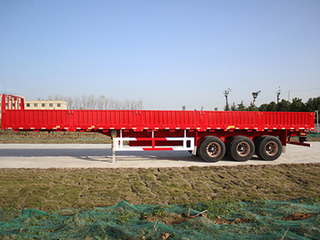 Popular Sale China 35 Ton 3 Axle Sidewall Tractor Cargo Truck Semi Trailer
