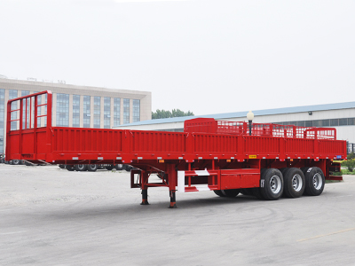 3 Axle 60 Tons Sidewall Dropside Trailer