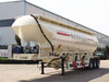 Tri Axles Vertical Flour Semi-Trailer Tanker Flour Transport Tank Truck Tractor Trailer